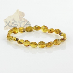 Amber light green yellow bracelet